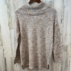 Jessica Simpson Women's Cozy Speckled Cowl Neck Sweater Size M